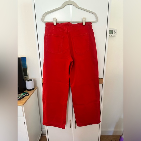 GAP Bold Red Mid Rise Pants - Picture 2 of 5